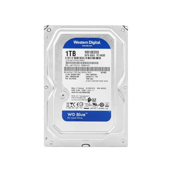 هارد 1 ترابایت آبی بلو اینترنال وسترن دیجیتال  3.5 اینچ مدل Western Digital Internal Hard Drive 1 TB Blue