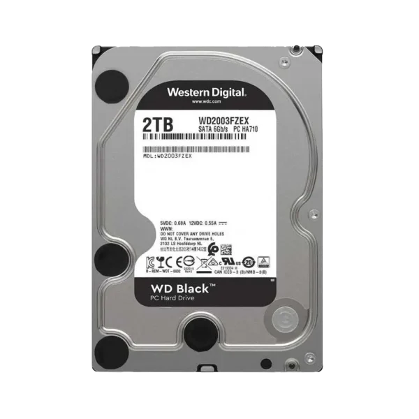 هارد 2 ترابایت بلک اینترنال وسترن دیجیتال  3.5 اینچ مدل Western Digital Internal Hard Drive 2 TB Black