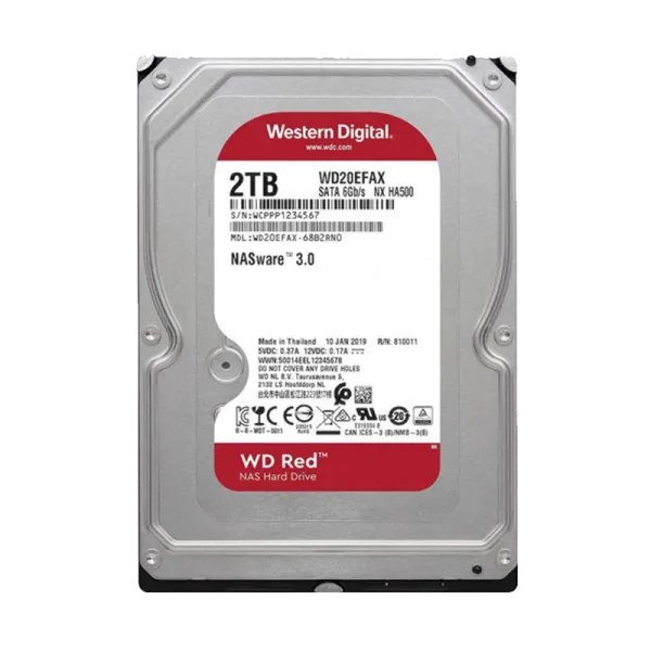 هارد 2 ترابایت رد اینترنال وسترن دیجیتال  3.5 اینچ مدل Western Digital Internal Hard Drive 2 TB Red