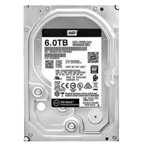 هارد  6 ترابایت بلک اینترنال وسترن دیجیتال  3.5 اینچ مدل  Western Digital Internal Hard Drive 6TB Black