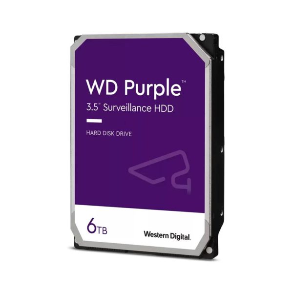 هارد دیسک اینترنال وسترن دیجیتال مدل Purple WD64PURZ ظرفیت 6 ترابایت